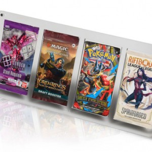 Acrylic Box Protector for Booster Packs – 4-Pack Display Case
